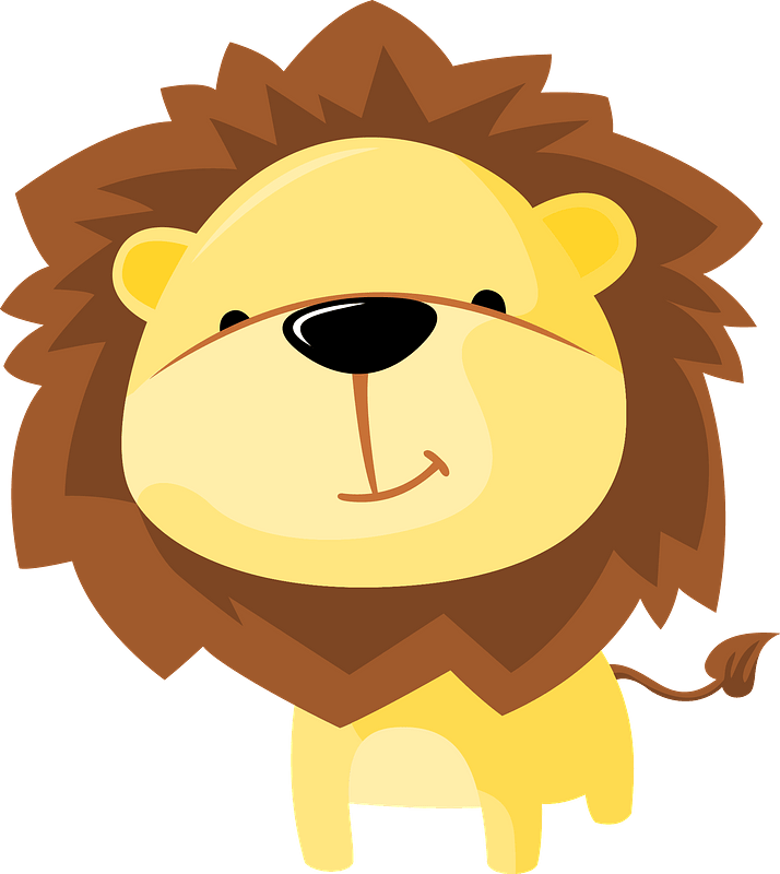 cute pics of lions clipart