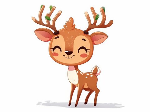 cute reindeer clipart 2024