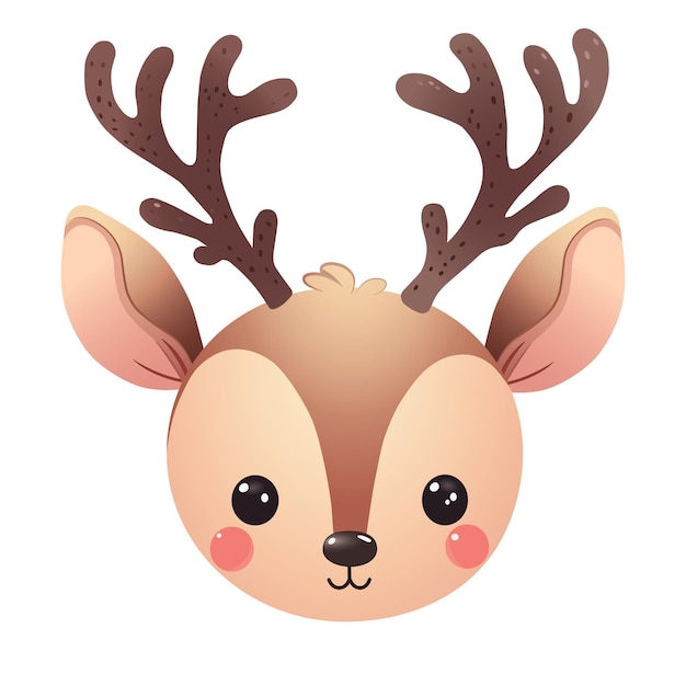 cute reindeer clipart