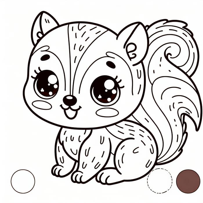cute squirrel coloring pages