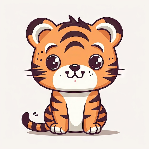 cute tiger clipart