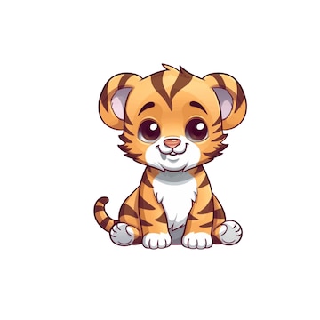 cute tiger clipart