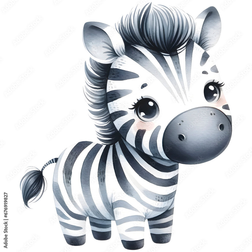 cute zebra clipart