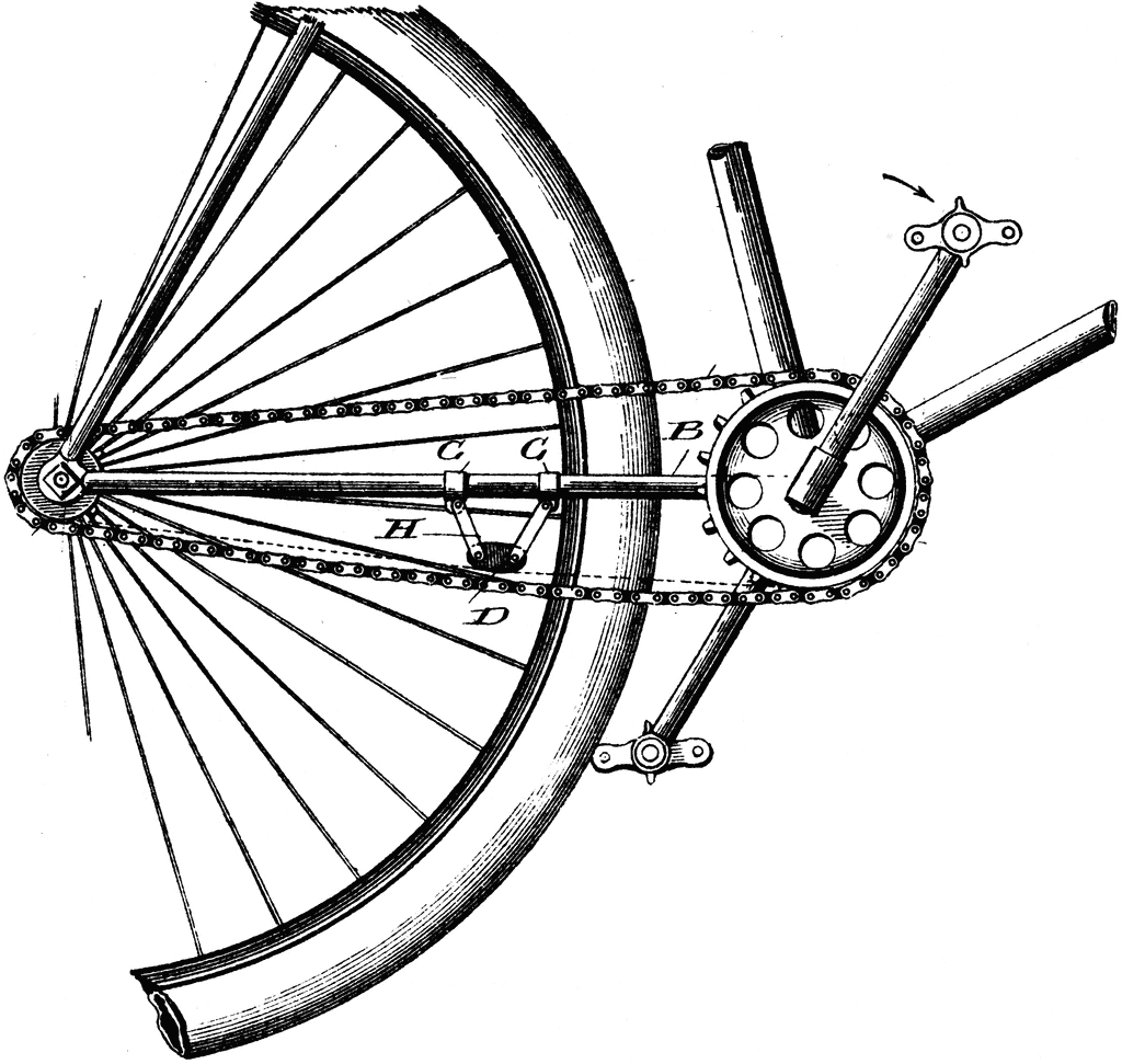 cycling chain cliparts