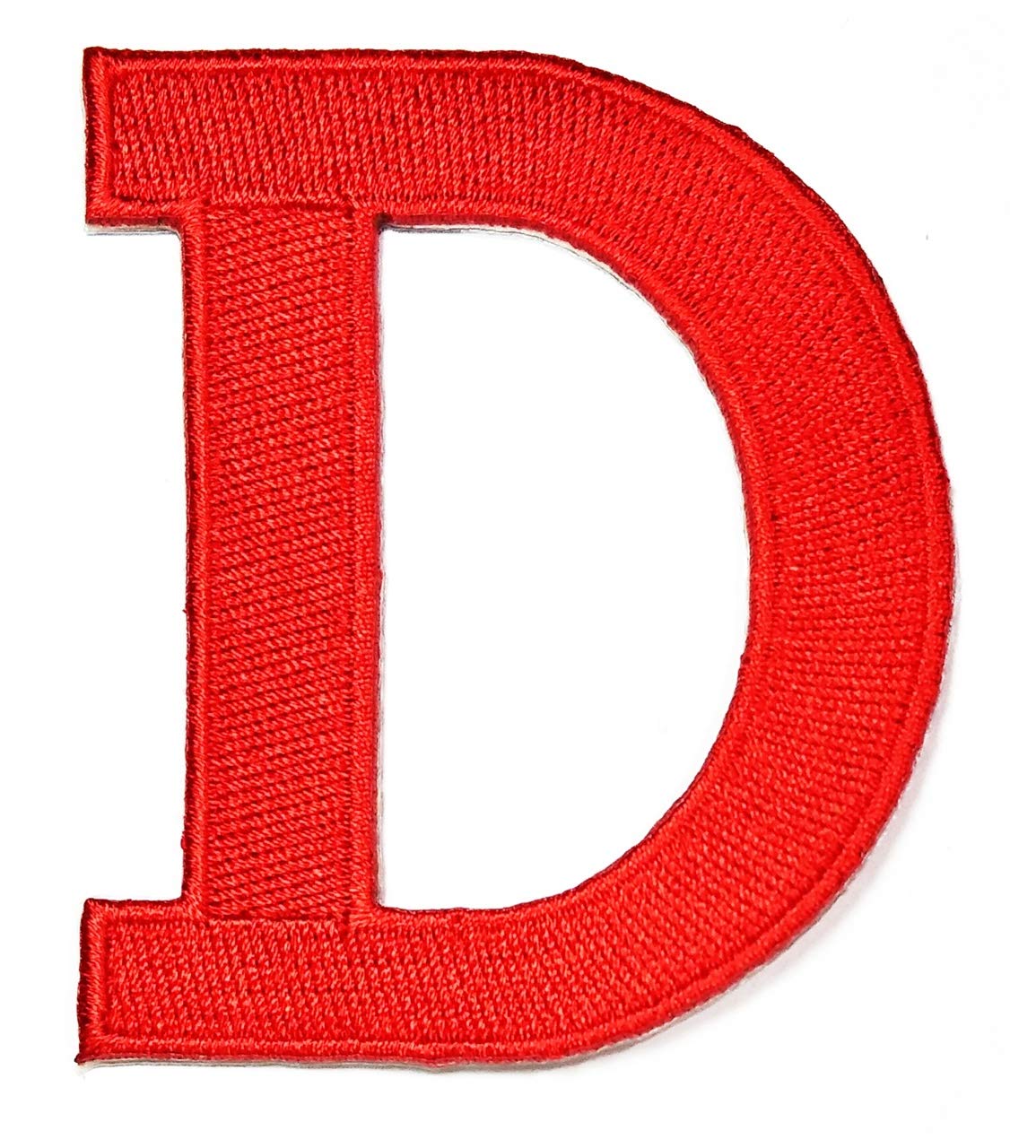 Aufbügler, 7,6 cm, roter Buchstabe D, Wörter, englische Alphabet ...