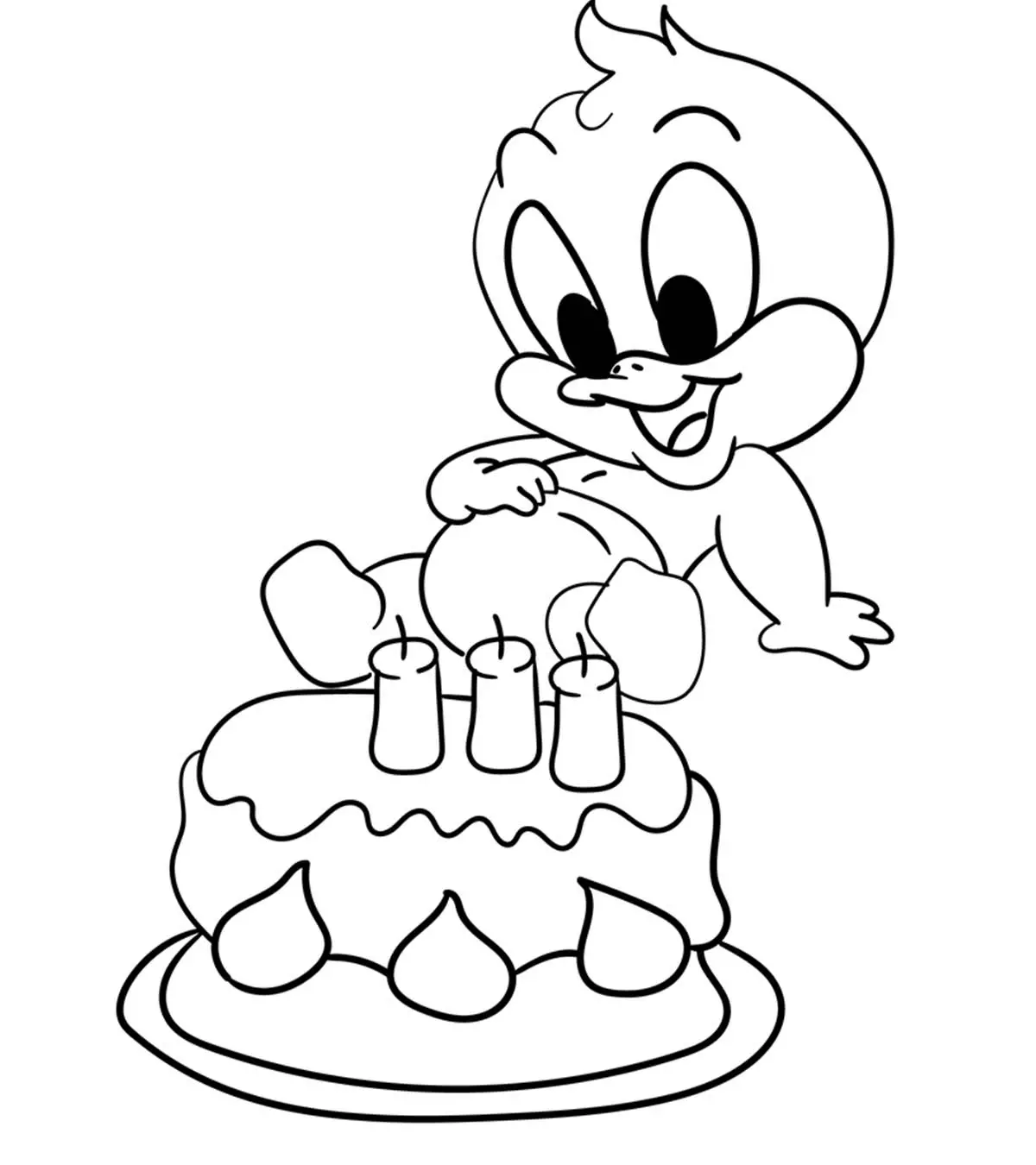 daffy duck colouring pages
