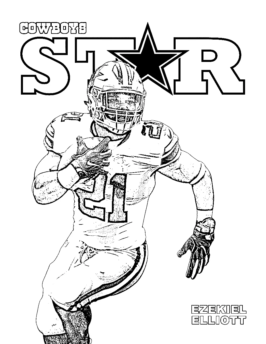 dallas cowboys coloring pictures