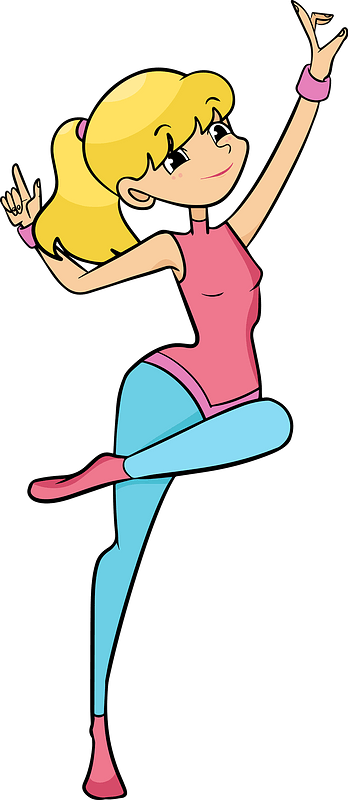 dance girl cliparts