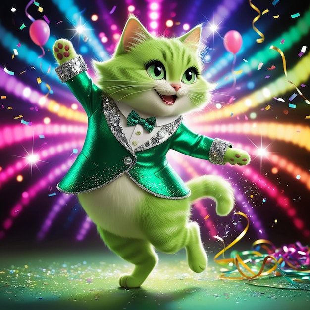 dancing cat cliparts