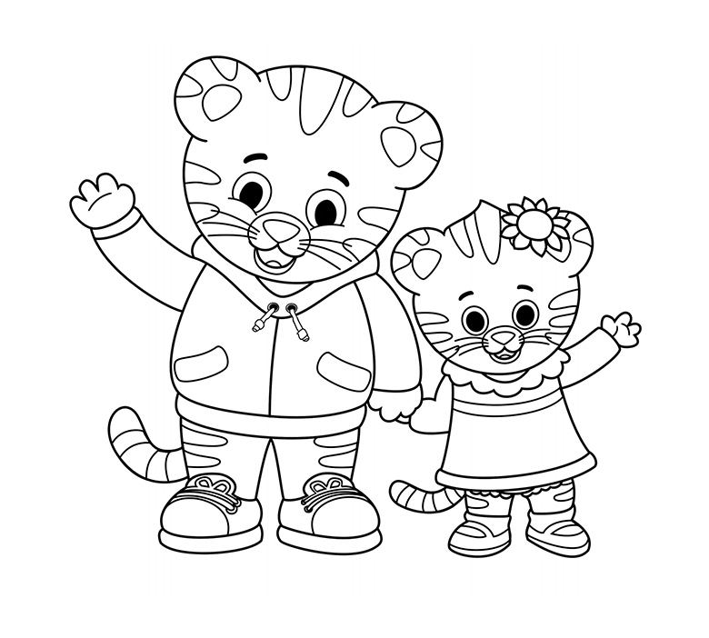 daniel tiger coloring page