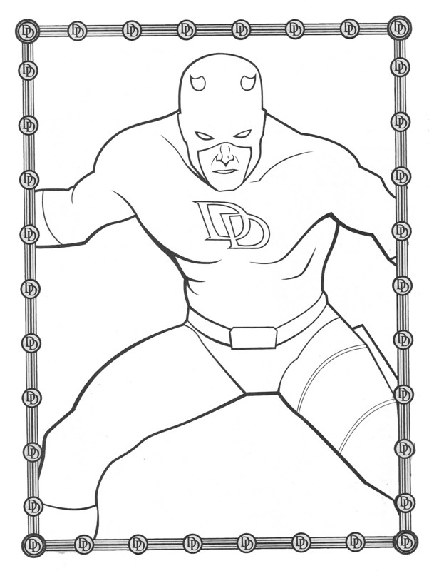 Daredevil: The Man Without Fear :: Daredevil Coloring Pages ...
