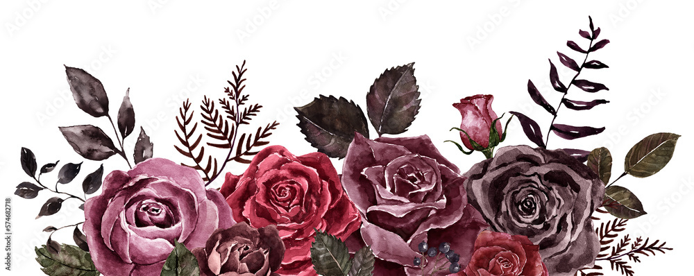 dark floral cliparts