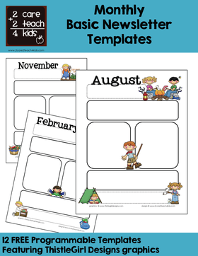 daycare newsletter cliparts