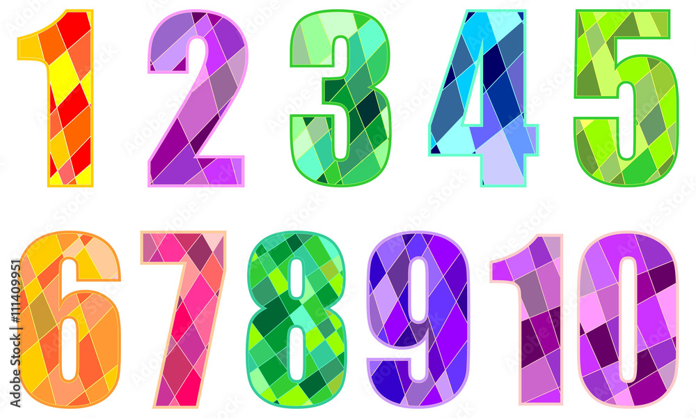 decorative numbers