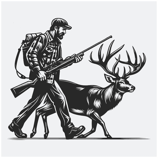 deer hunting clipart