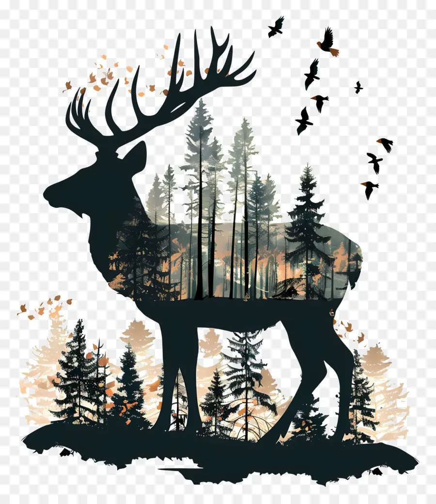 deer silhouettes
