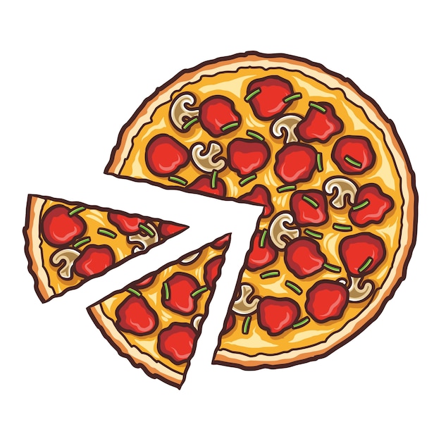 Premium Vector | Fresh Pizza, Delicious Pizza Slice