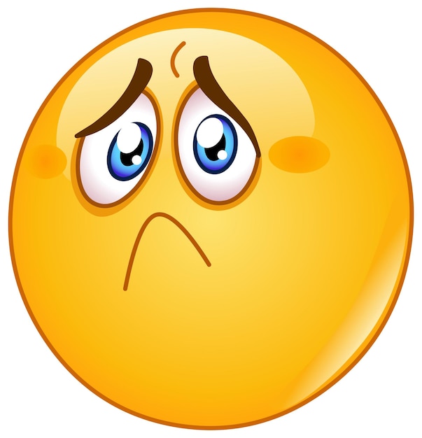 depressed face clipart