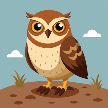 desert owl cliparts