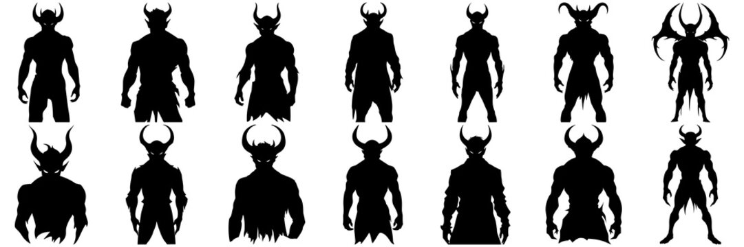 318 Devil Silhouette High Res Illustrations - Getty Images
