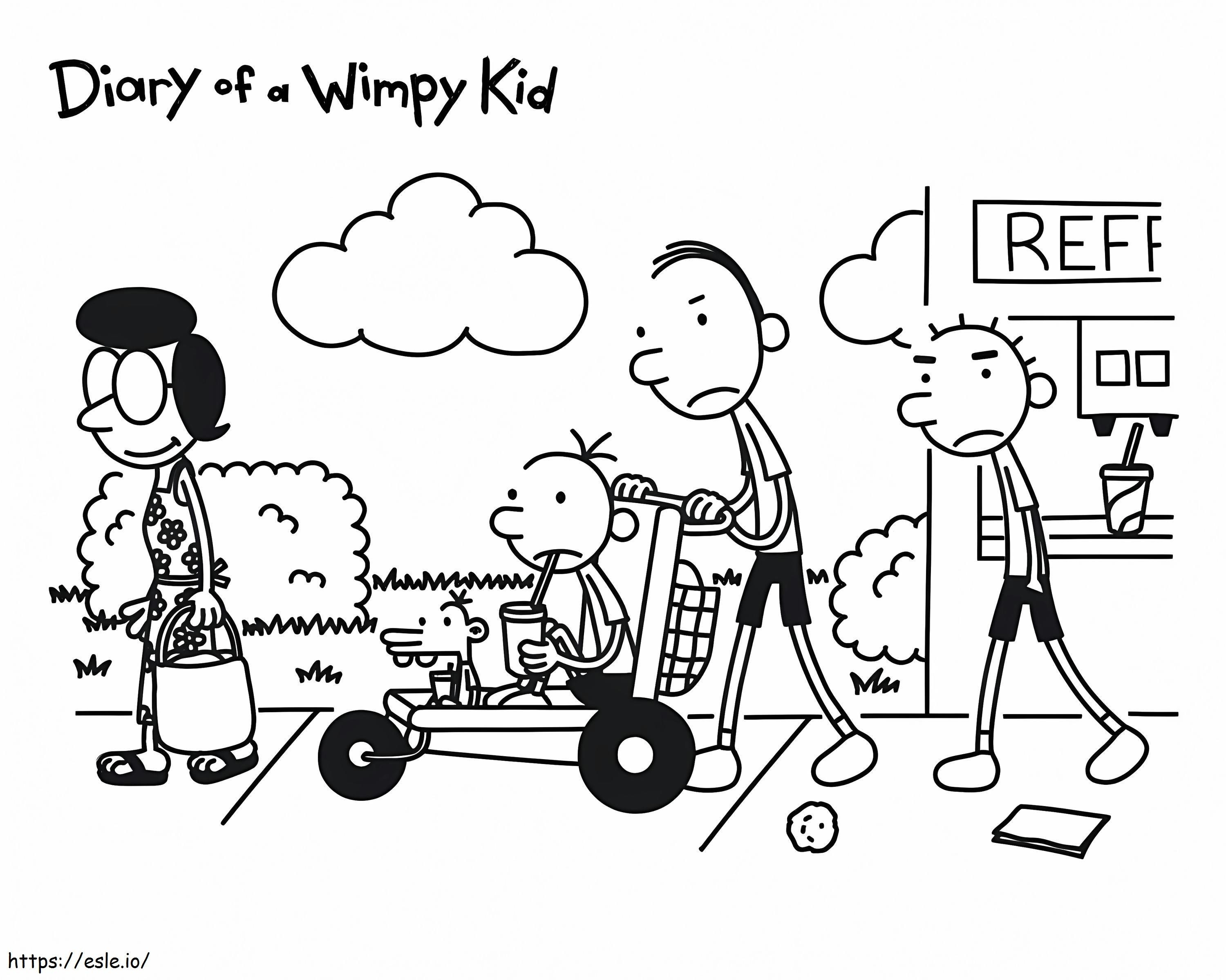 diary of a wimpy kid coloring pages