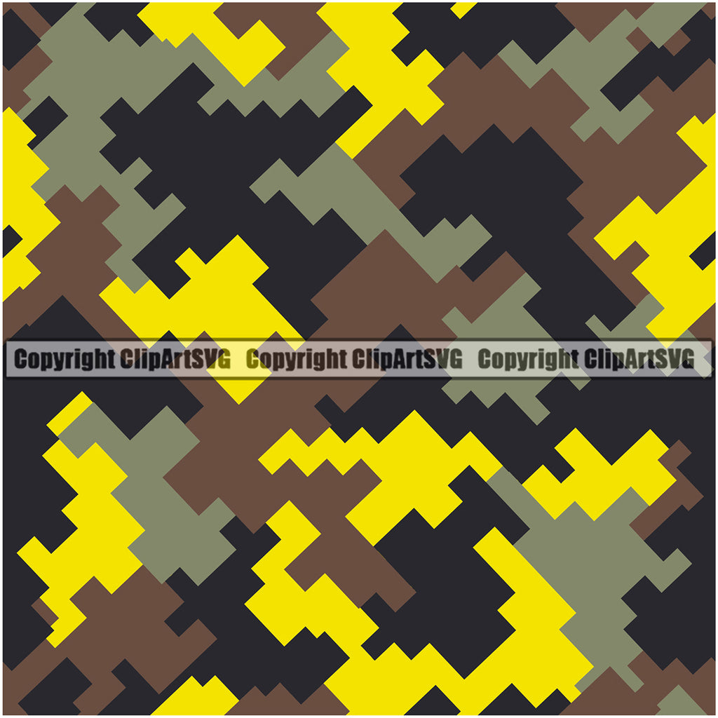 digital camo cliparts