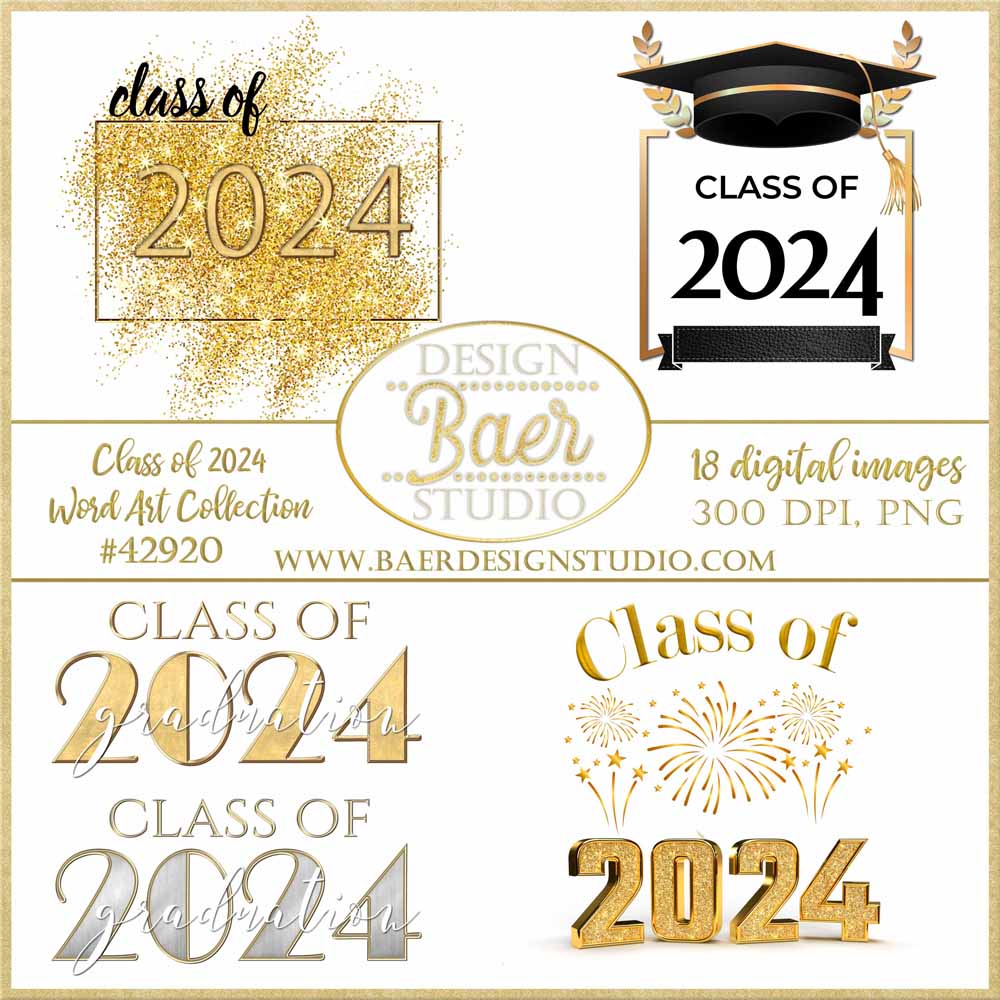 Inspirational Graduation captions:Class of 2024 Dynamic Clipart ...