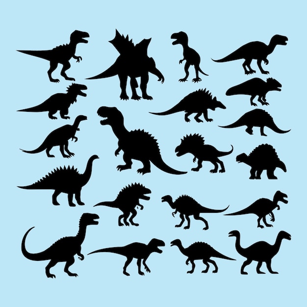 dinosaur black cliparts 2024