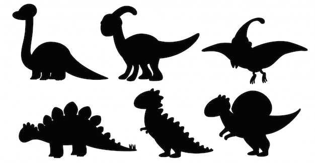 dinosaur black cliparts 2024