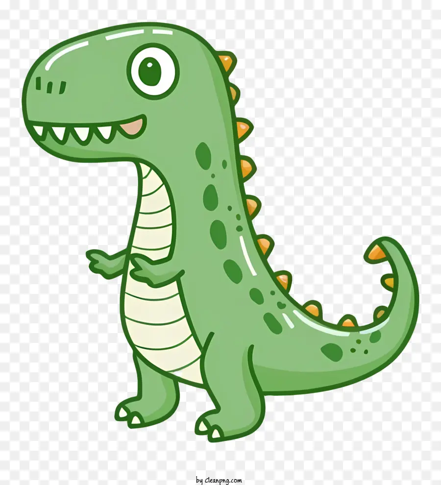 Cartoon Dinosaur - Cute Green Dinosaur Cartoon - CleanPNG / KissPNG