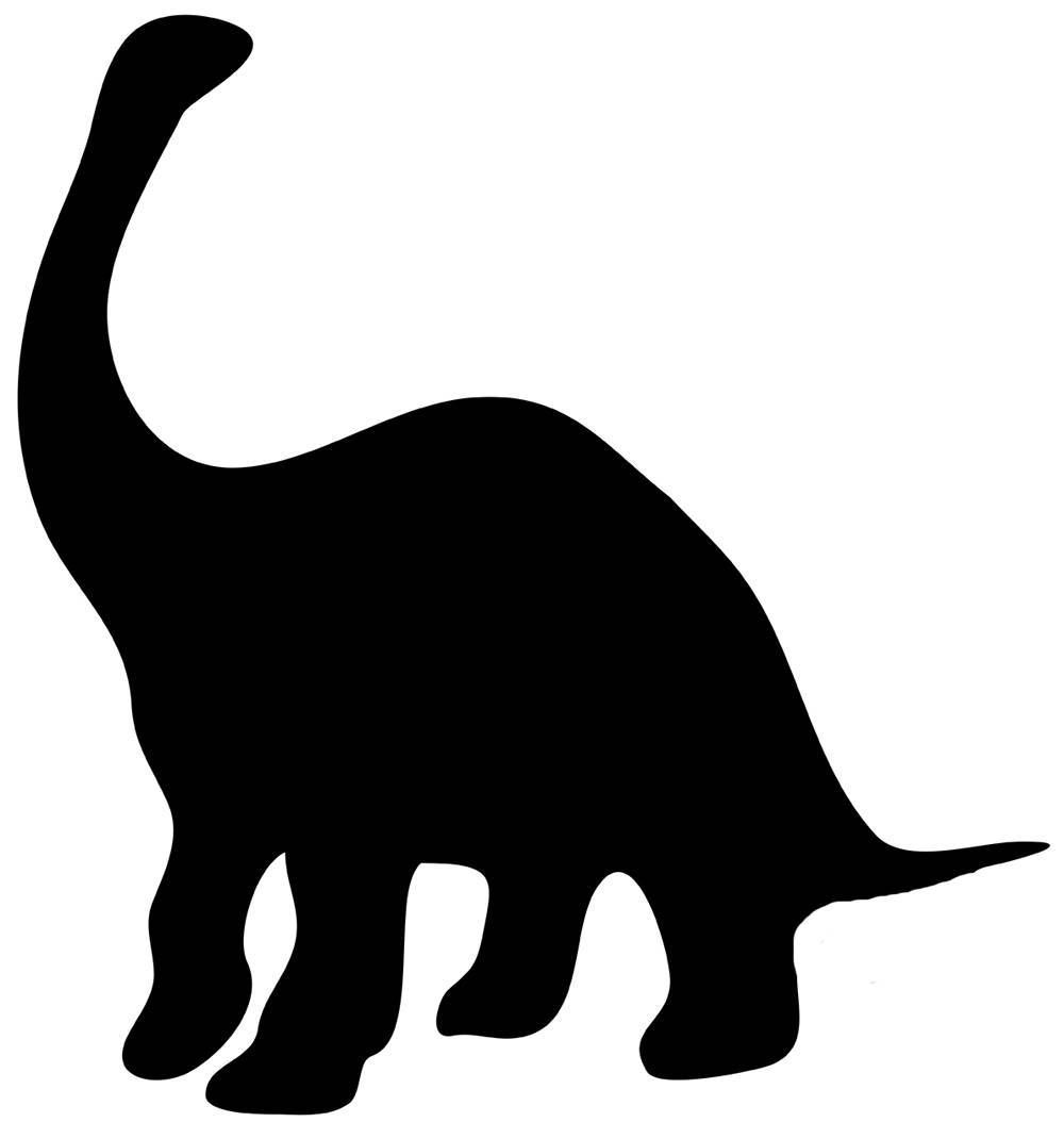 dinosaur cliparts black