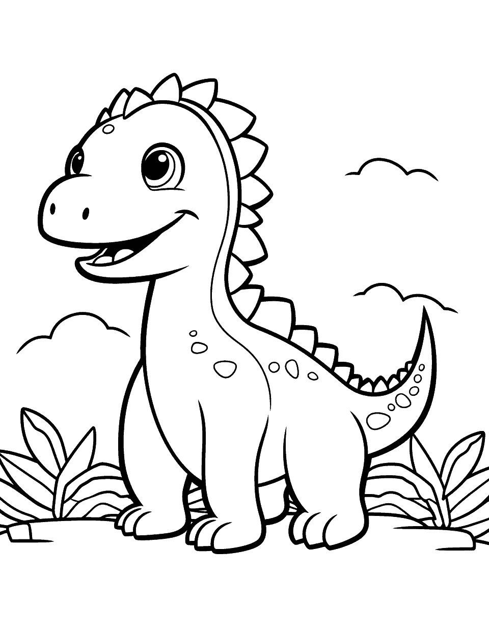 dinosaur coloring pages for preschoolers