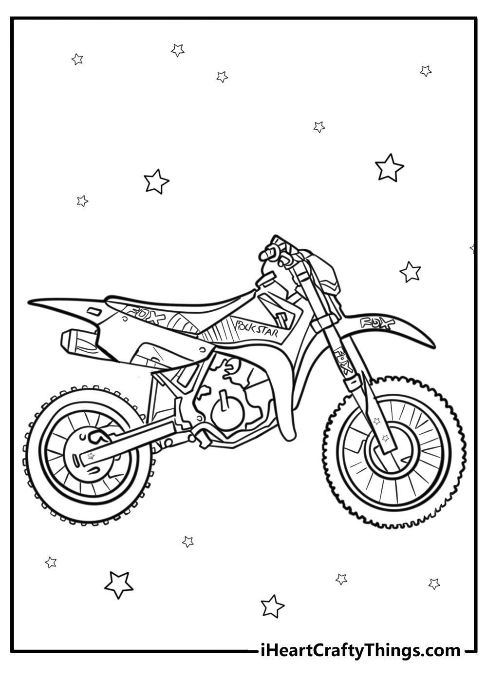 dirt bike pictures to color