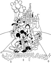 disney castle coloring pages printable