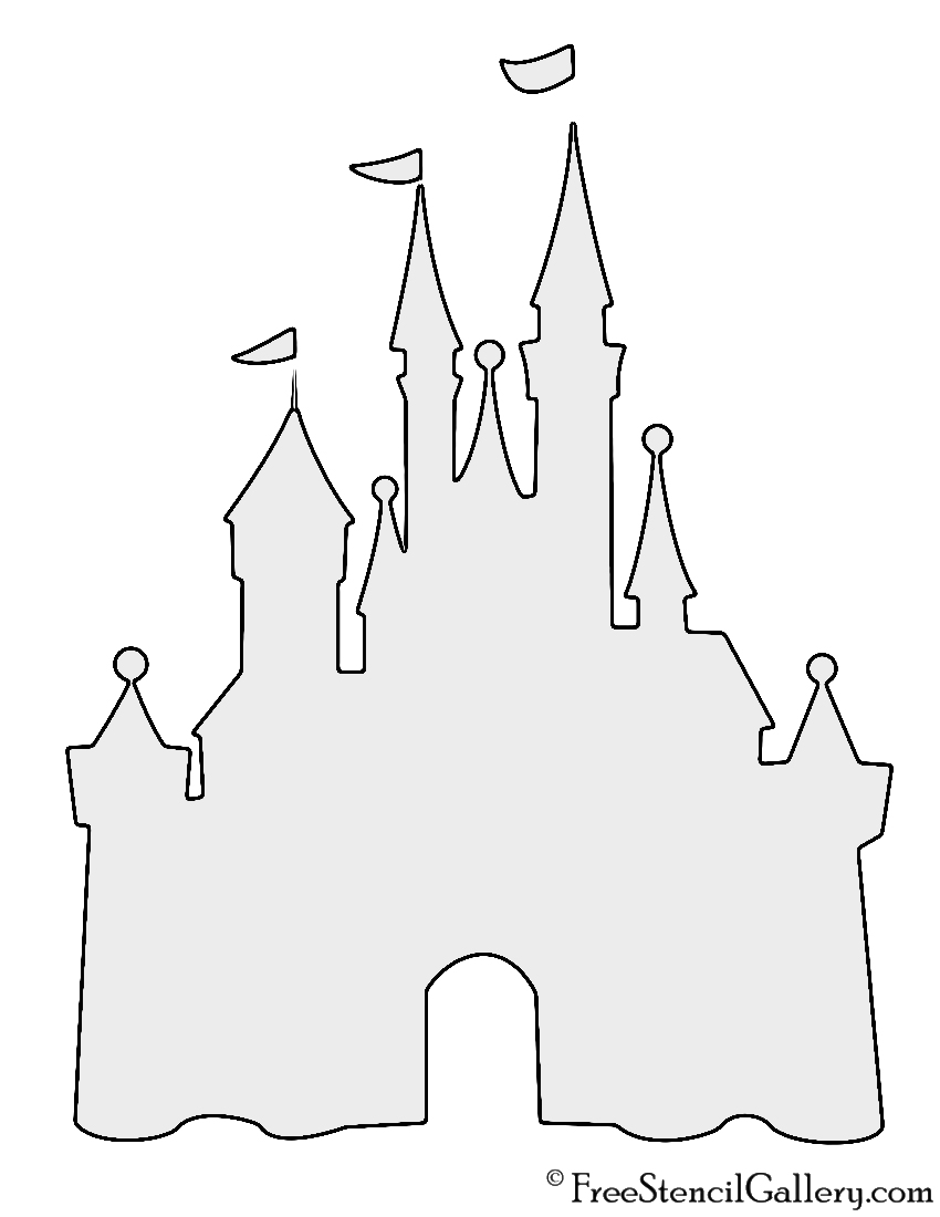 disney castle outline