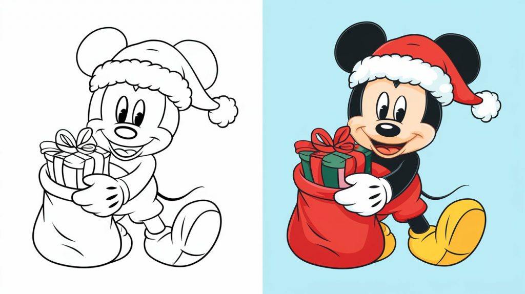 disney christmas coloring sheets