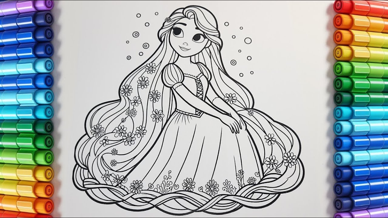 disney princess coloring book pages