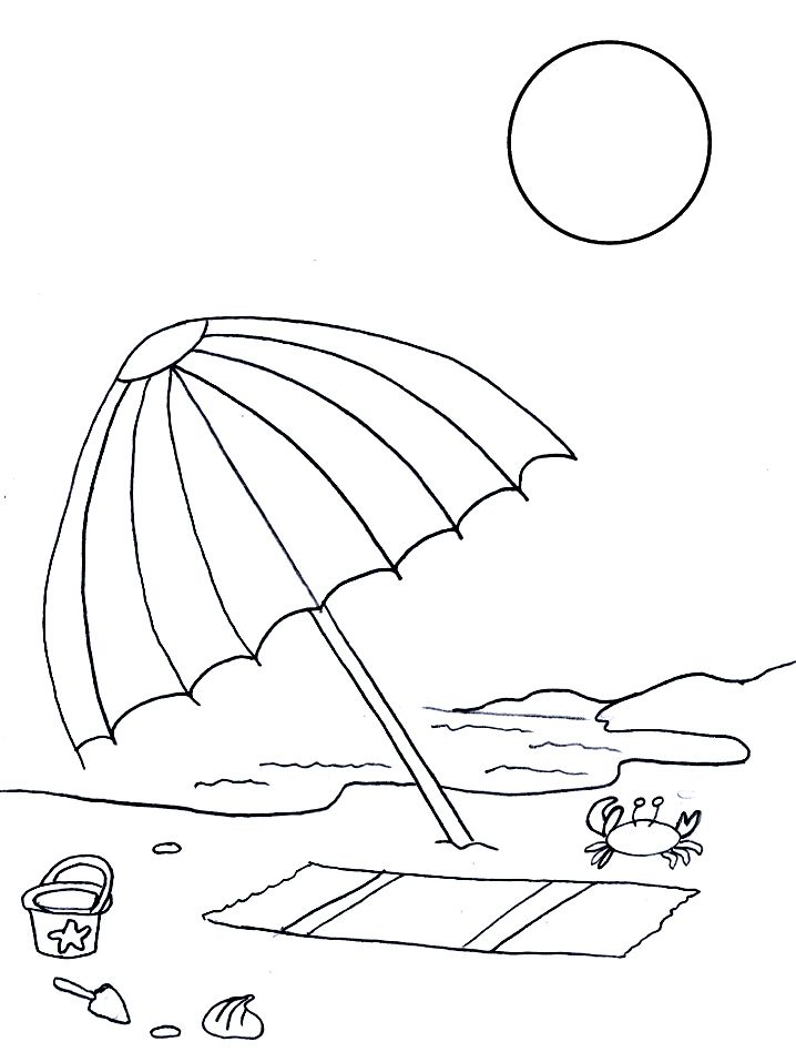 Free, Printable Summer Coloring Pages for Kids