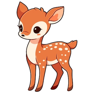 Premium Vector | Chibi Deer Clipart