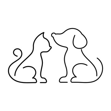 dog and cat clipart