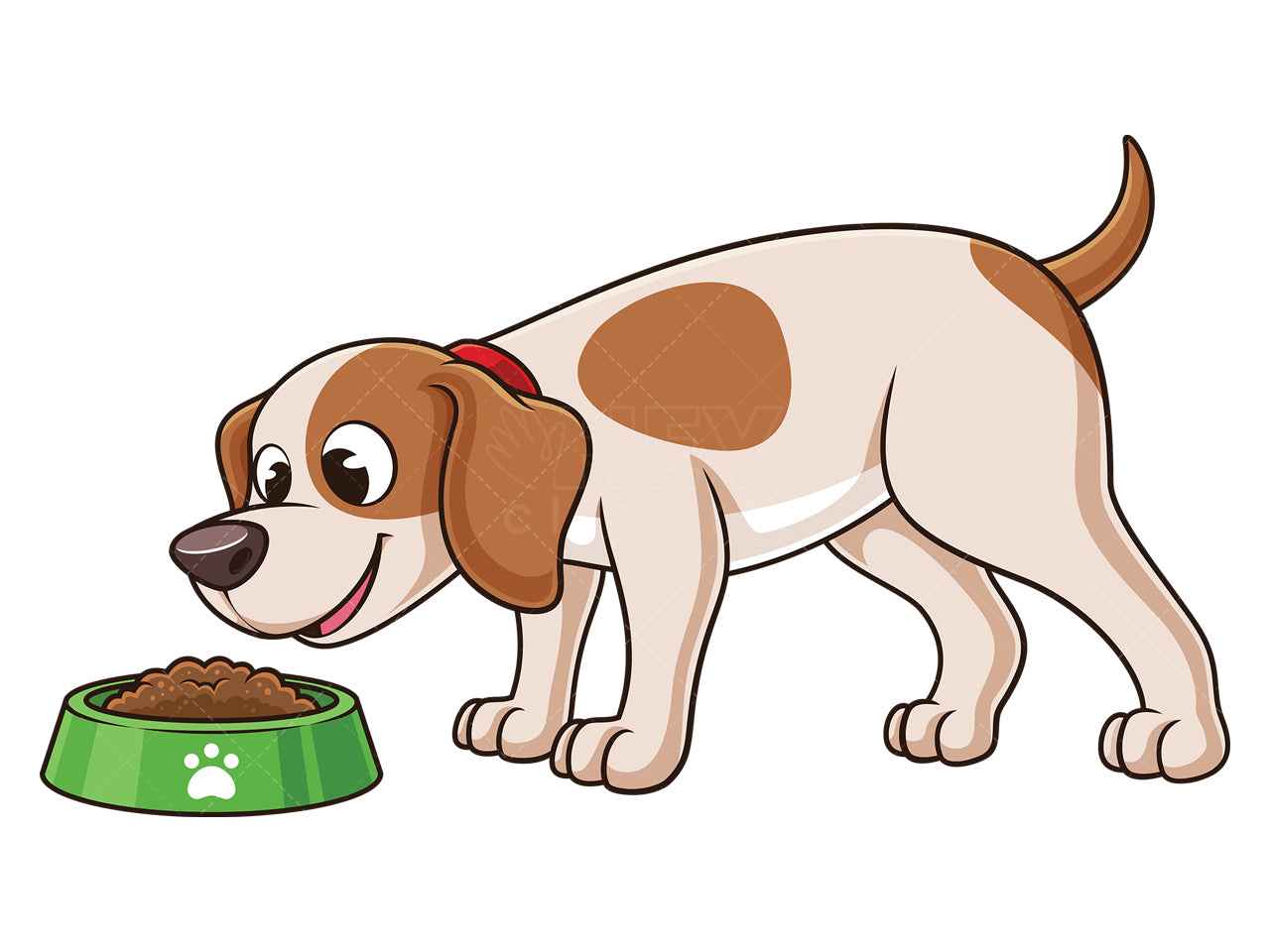 dog eating cliparts
