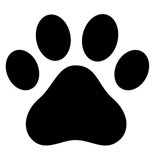 dog paw print outline