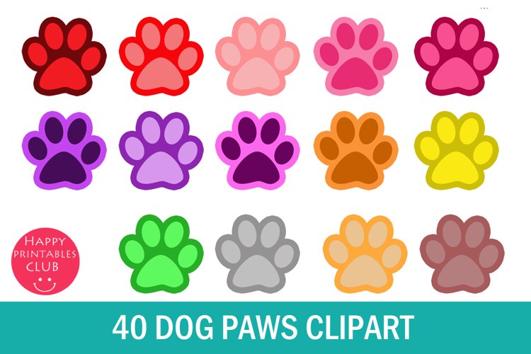 dog paws clipart