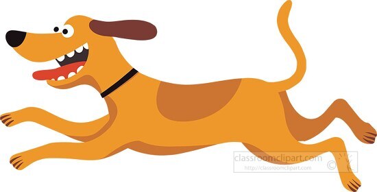 dog running clipart