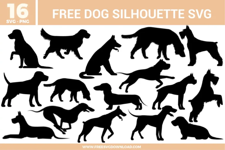 dog silhouette cliparts 2024