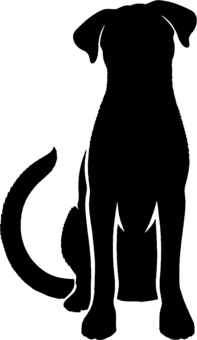 dog silhouette images