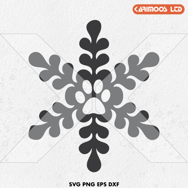 dog snowflake cliparts
