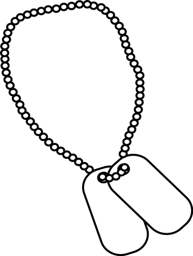 dog tag clipart