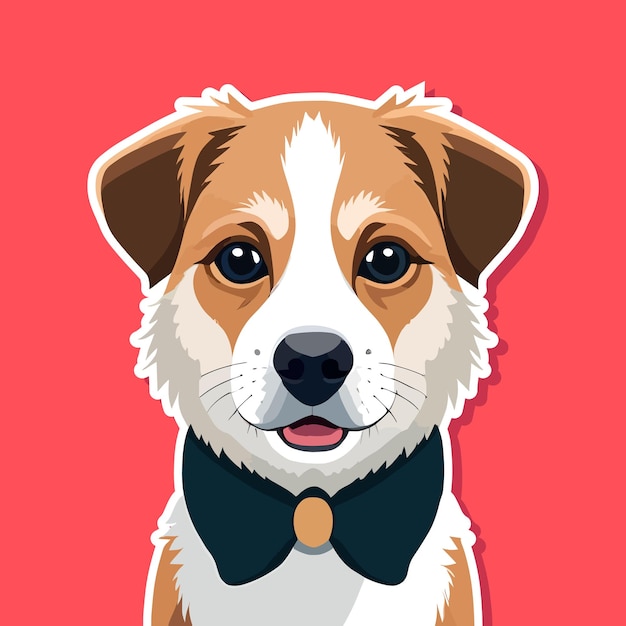 Premium Vector | Dog portrait vector illustration Dog vector art