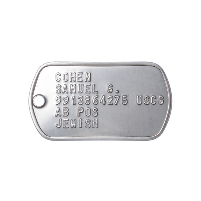Coast Guard Dog Tags - Regulation Format Replacements